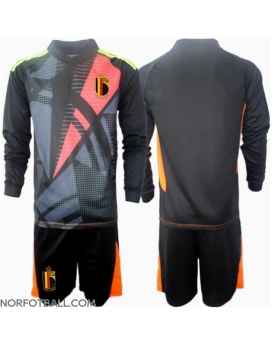 Billige Fotballdrakt Belgia Keeper Replika Hjemmedraktsett Barn EM 2024 Langermet (med bukser)
